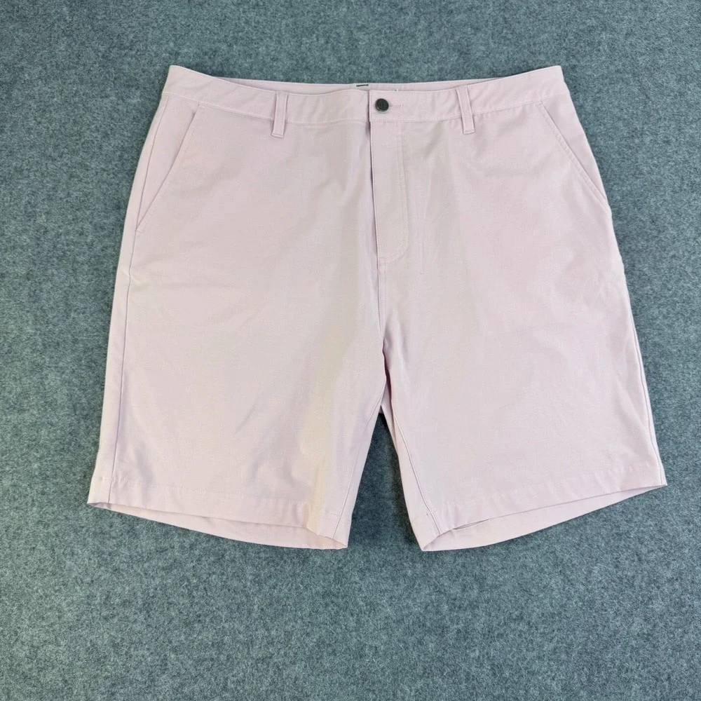 Criquet Performance Shorts Mens 38 Light Pink Golf Summer Casual Austin TX